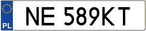 Trailer License Plate
